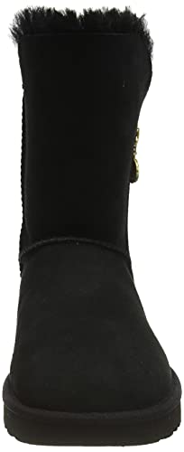 UGG Women's Bailey Zip Short Fashion Boot, Black, 8