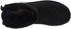 UGG Women's Mini Bailey Bow II Boot, Black, 6