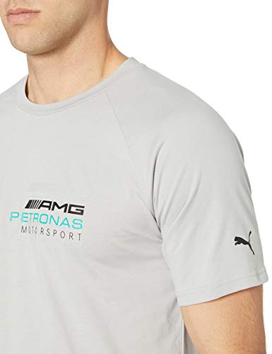PUMA Mens Formula 1 Team Logo Tee Mercedes AMG Petronas, Large, Team Silver
