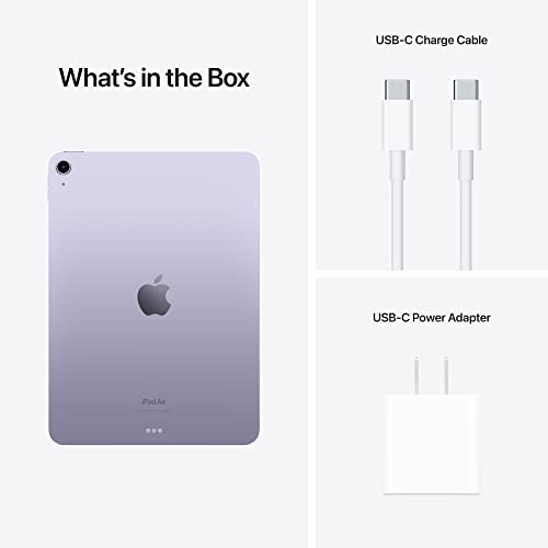 2022 Apple iPad Air (10.9-inch, Wi-Fi, 64GB) - Purple (5th Generation)