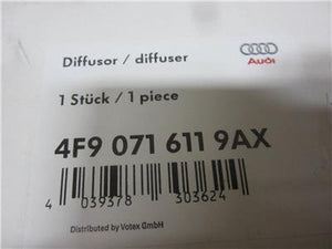 OEM 2006-2008 Audi A6 Rear Bumper Diffuser Skid Plate Dual Muffler Lower Lip