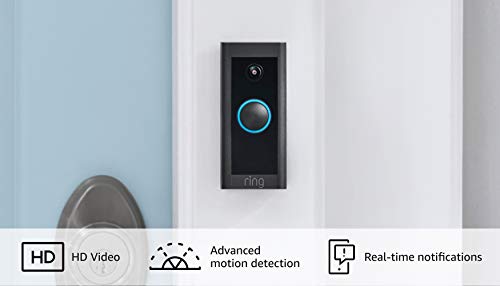 Ring Video Doorbell Wired – Convenient, essential features in a compact design, pair with Ring Chime to hear audio alerts in your home (existing doorbell wiring required) - 2021 release