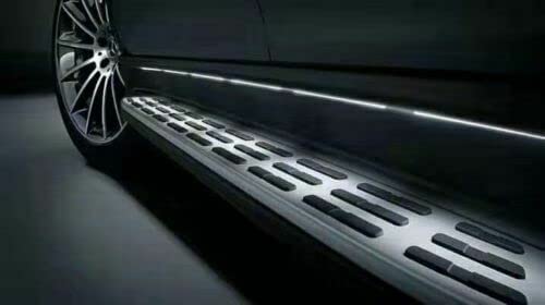 2020-2022 Mercedes Benz GLS OE Style Running Boards - Aluminum with Black Accents - LED Options (OE Style with LED Options)