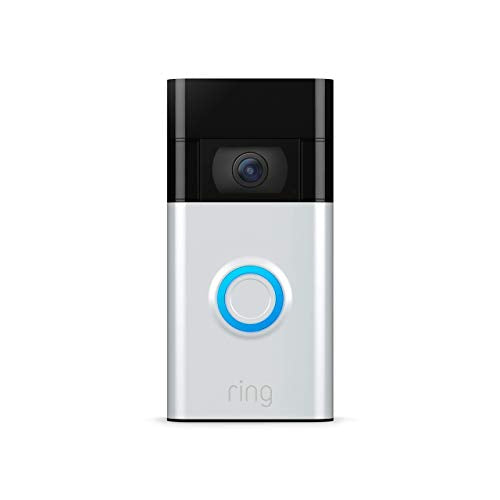 Ring Video Doorbell – 2020 release – 1080p HD video, improved motion detection, easy installation – Satin Nickel