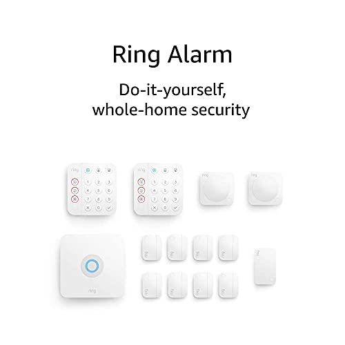 Ring Alarm 14-piece kit (2nd Gen) – home security system with optional 24/7 professional monitoring – Works with Alexa