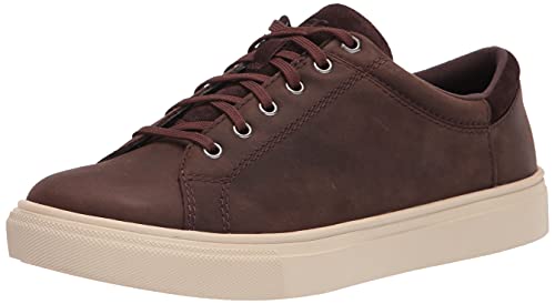 UGG Men's BAYSIDER Low Weather Sneaker, Grizzly Leather, 11