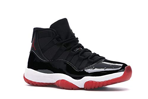 Nike Mens Air Jordan 11 Retro BRED Black/True Red-White Leather Size 11.5
