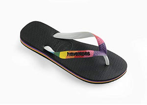 Havaianas Men's Top Pride Strap Flip Flop Sandal, Black, 11-12