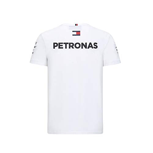 Fuel For Fans Mercedes Benz AMG Petronas F1 2020 Men's Team T-Shirt Black/White (S, White)