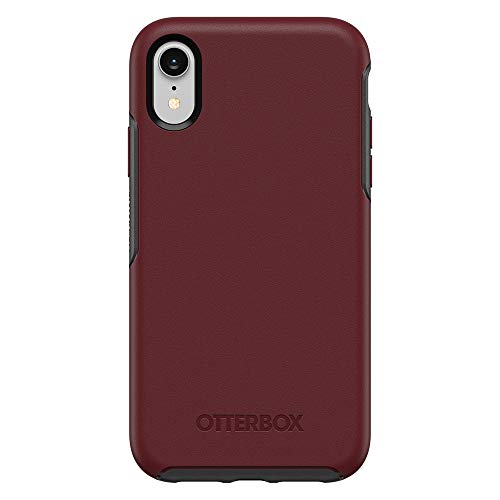 OtterBox SYMMETRY SERIES Case for iPhone Xr - Retail Packaging - FINE PORT (CORDOVAN/SLATE GREY)