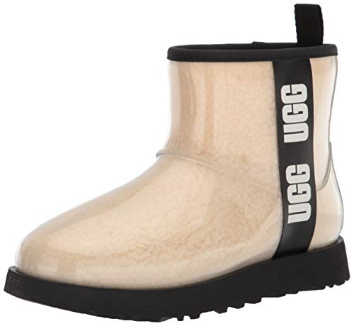 UGG Classic Clear Mini Boot, Natural / Black, Size 7