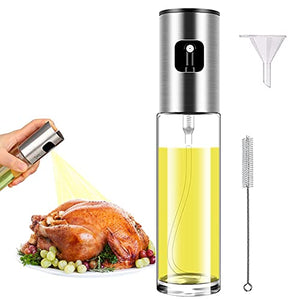 Oil Sprayer Mister for Cooking Olive Oil Spritzer for Air Fryer Vinegar Vegetable Oil Dispenser Portable Mini Kitchen Gadgets for Salad,Baking,Grilling,BBQ,Roasting