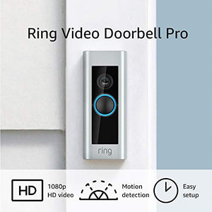 Ring Video Doorbell Pro, with HD Video, Motion Activated Alerts, Easy Installation (existing doorbell wiring required)