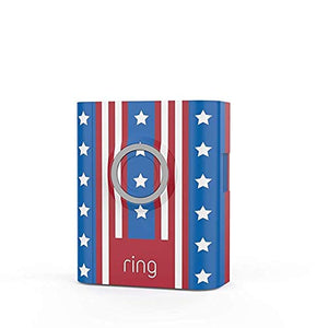 Ring Video Doorbell 3, Ring Video Doorbell 3 Plus and Ring Video Doorbell 4 Holiday Faceplate - Americana