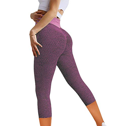 Famous TIK Tok Leggings, High Waist Yoga Pants for Women, Tiktok Workout Scrunch Booty Lifting Leggings Tights - 7 Points