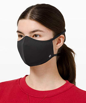 Lululemon Double Strap Face Mask (Black with Storage Case)