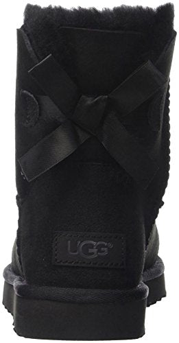 UGG Women's Mini Bailey Bow II Boot, Black, 6