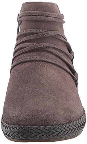 UGG Women's Rianne Fashion Boot, Thunder Cloud Suede, 8