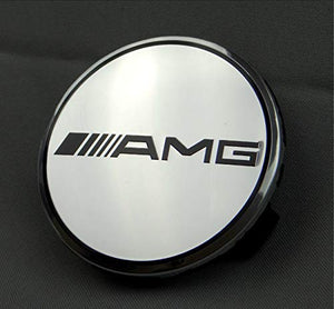KubaY-Design Mercedes-Benz G S C E GLC GLE ABS Plastic AMG Edition Style Chrome Wheel Hub Rims Caps Badges Emblems 4 pcs Set 72 mm