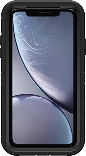 OTTERBOX Defender Series SCREENLESS Edition Case for iPhone Xr - Retail Packaging (Microbial Black)