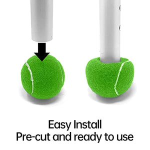 Magicorange 20 PCS Precut Walker Tennis Balls for Walker/Furniture Legs Floor Protection, Heavy Duty Long Lasting Felt Pad Glide Coverings (Grey)