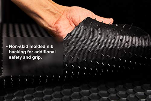 TOUGHPRO Floor Mat Accessories Set (Front Row + 2nd Row) Compatible with Mercedes-Benz GLA - All Weather - Heavy Duty - (Made in USA) - Black Rubber - 2021