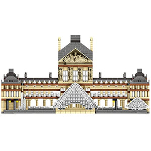 3300+ Pieces Architectural Louvre Miniature Block Set - World Famous Architectural Model Toys Gifts for Kids and Adults (LFG-001)