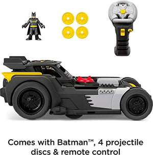 Imaginext DC Super Friends Batman Transforming Batmobile Remote Control Car with Lights and Sounds, Preschool Toys for Pretend Play