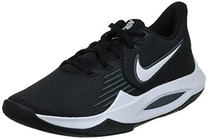 Nike mens Precision 5 Basketball CW3403-006 Shoes, White, 12