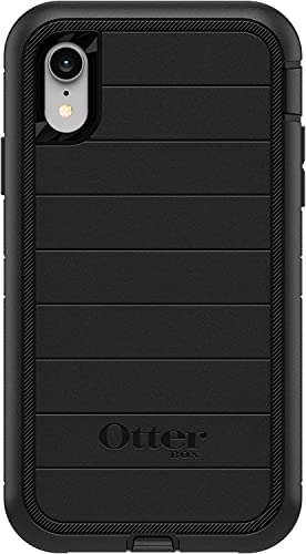OTTERBOX Defender Series SCREENLESS Edition Case for iPhone Xr - Retail Packaging (Microbial Black)