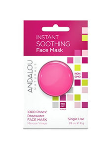 Andalou Naturals Instant Soothing 1000 Roses Rosewater Face Mask Pod, 0.28 Ounce