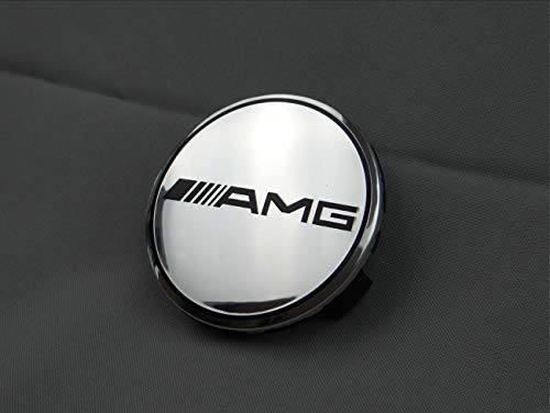 KubaY-Design Mercedes-Benz G S C E GLC GLE ABS Plastic AMG Edition Style Chrome Wheel Hub Rims Caps Badges Emblems 4 pcs Set 72 mm
