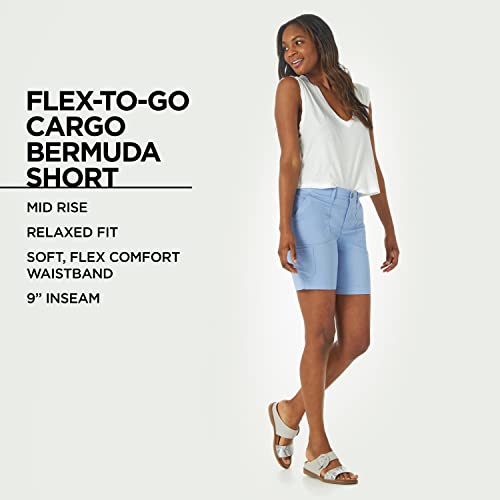 Lee Women's Flex-to-Go Mid-Rise Cargo Bermuda Short, NY Safari, 12