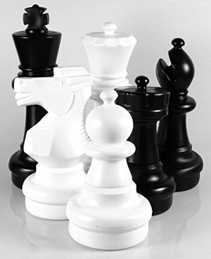 Chess House Premium Giant Chess Set Pieces (25 inch King) Black and White