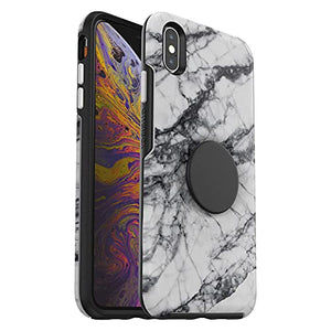 OTTERBOX OTTER + POP SYMMETRY SERIES Case for iPhone XS Max - WHITE MARBLE