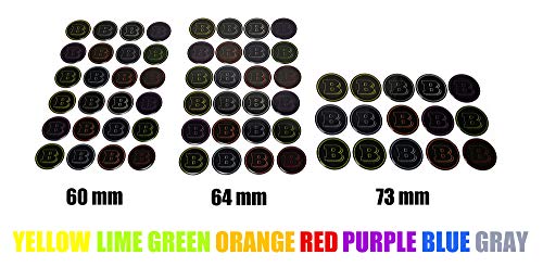 kit-car Brabus Style Crazy Colors Wheel Center Cap Stickers - Set 4 pcs - for Mercedes Benz Vehicles Available - 3 Diameters Available - 60mm - 64mm - 73mm