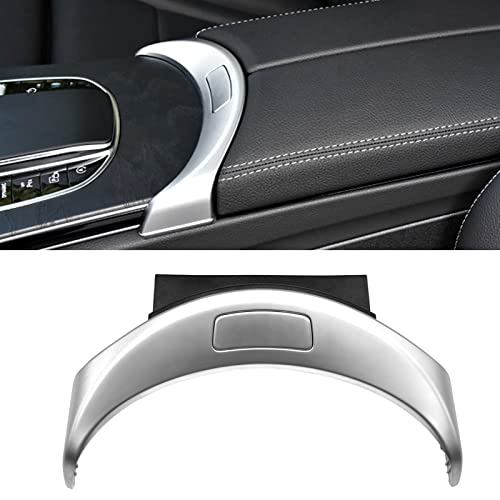 TTCR-II Compatible with Mercedes Benz Center Console Release, Armrest Storage Button Switch Cover for C Class 2015-2021 GLC Class 2016-2022, for W205 W253 Center Armrest Box Switch Replacement