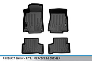 SMARTLINER SA0533/B0533 All Weather Custom Fit 2 Row Black Floor Mat Liner Set for 2021 Mercedes-Benz GLA-Class
