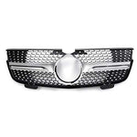 Ybriefbag-Accessories Silver Diamond Grille Front Grill Compatible with Mercedes-Benz X164 GL-Class GL450 GL350 GL320 (Color : Silver, Size : M)