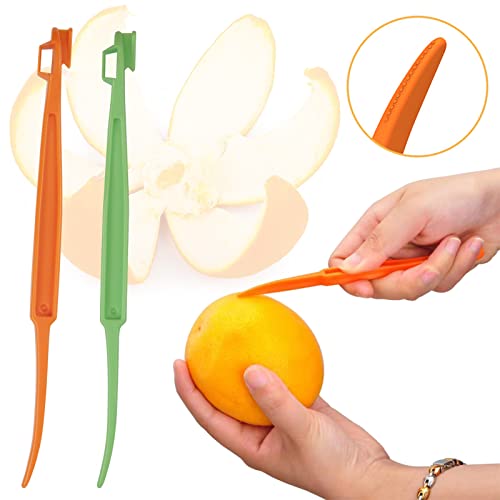Orange Citrus Peelers 10pcs Citrus Remover Safe Plastic Easy Slicer Cutter Lemon Cutter Peeler Remover Opener Fruit Tools Kitchen Gadget Tool