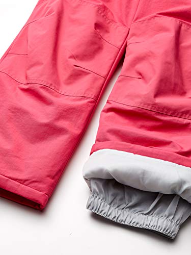 Amazon Essentials Girls' Water-Resistant Snow Bib, Pink, Medium