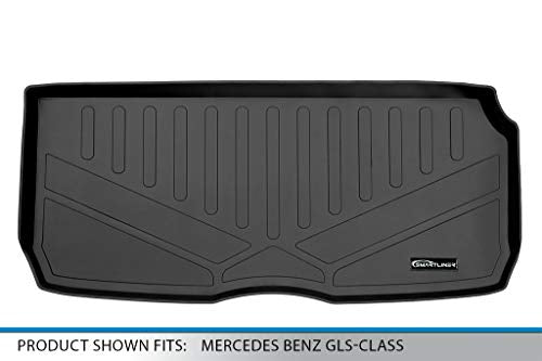 SMARTLINER Cargo Trunk Liner Floor Mat Behind 3rd Row Black 2020-2021 Mercedes-Benz GLS-Class 7 Passenger W/ 2nd Row Bench Seats