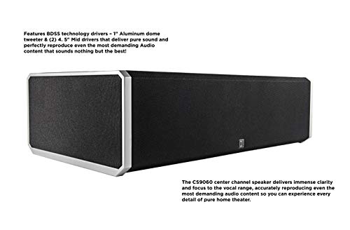 Definitive Technology BP9060 High-performance Bipolar Tower Speakers(2) & CS9060 High-Performance Center Channel Speaker Bundle