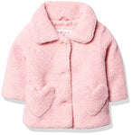 Carter's Girls' Cozy Sherpa Coat Jacket, Mauve, 4