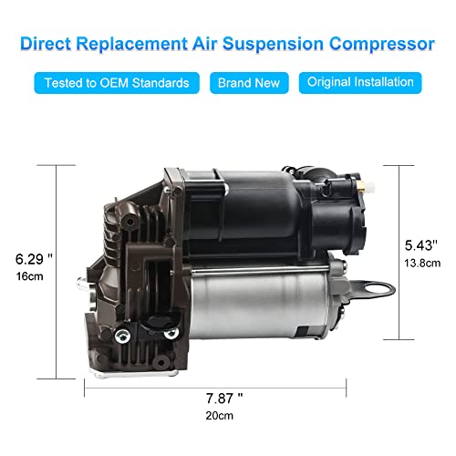 JDMON Air Suspension Compressor Pump Replacement for Mercedes-Benz GL & ML- Class W164 X164 GL320 GL350 GL450 GL550 ML320 ML350 ML450 ML500 ML550 ML63 AMG, Replaces 1643201204 1643200004