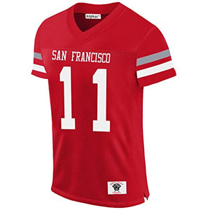 kopkoc San Francisco Football Aiyuk 11 I-Yock Stitched Scarlet Jerseys