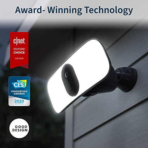 Arlo Pro 3 Floodlight Camera - Wireless Security, 2K Video & HDR, Color Night Vision, 2 Way Audio, Wire-Free, Direct to WiFi No Hub Needed, 160° View, Black - FB1001B