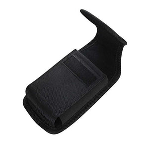 Reiko Black Rugged Nylon Metal Clip Pouch Holster For iPhone 8 / 7 / 6 / 6S Plus ( Fits with Hybrid Case On)