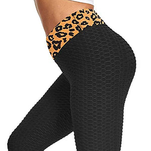 Kidyawn Tiktok Butt Leggings - Stuff Yoga Pants for Women High Waist Tummy (Black, XL)