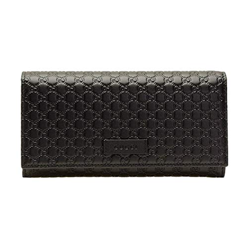 GUCCI wallet fold black micro guccissima leather 449396BMJ1G-1000